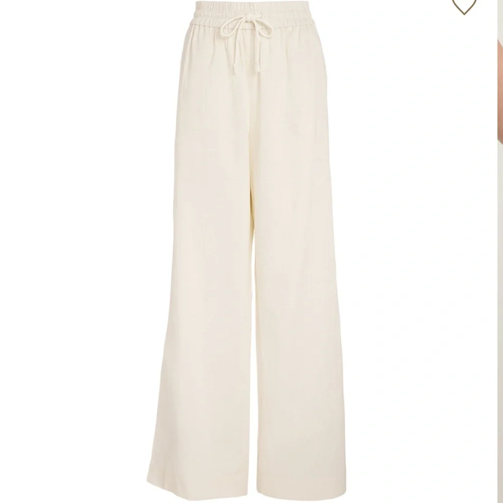 FRAME NEW
Cotton-Linen-Blend Wide-Leg Trousers - Picture 4 of 9